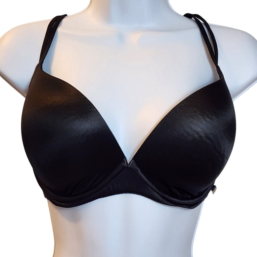 Victoria's Secret Very Sexy Lightly Lined‎ Plunge Bra Black 34DDD Underwire